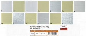 Papier ozdobny A4 perła zielony 250g/m² 20 arkuszy 14028511332